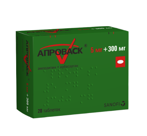 Апроваск таблетки 5 мг + 300 мг 28 шт