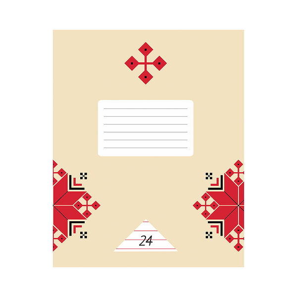 Сшытак школьны 24л лiн арт 328