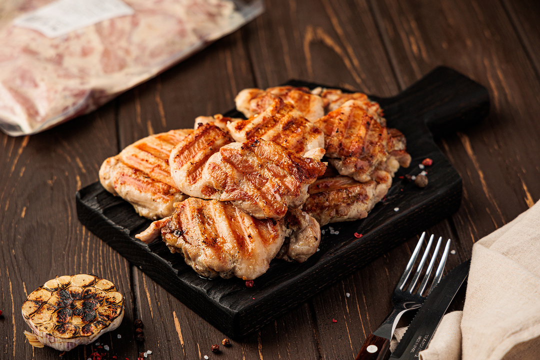 

Шашлык куриный из филе бедра по-деревенски