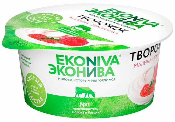 Творожок Эконива с малиной и земляникой 5%