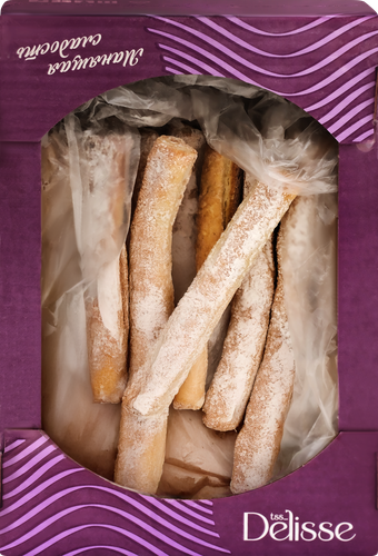 

Печенье слоеное Delisse Ладейки крученые 400 г