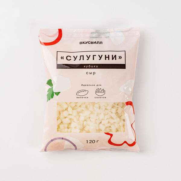 Сыр ВкусВилл Сулугуни кубики