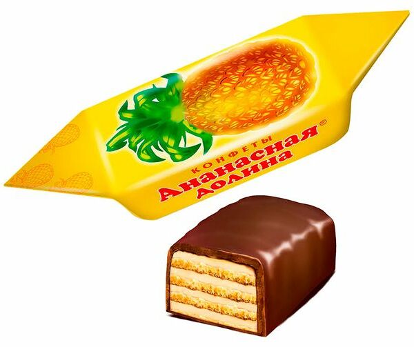 Конфета Славянка Ананасная долина вафельная, вес