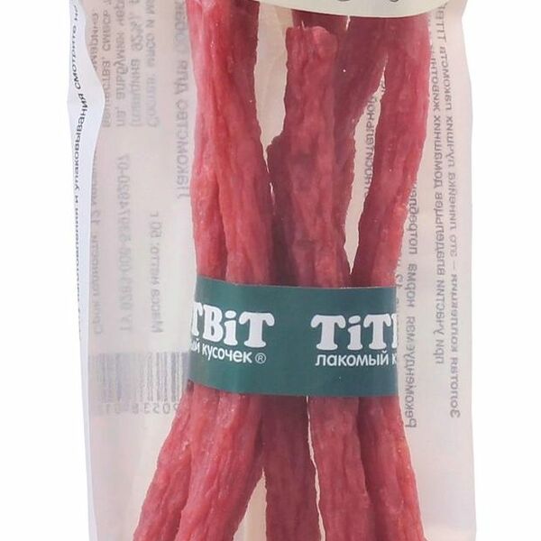 Колбаски для собак Titbit Лакомый кусочек Золотая коллекция Фермерские, 50 г