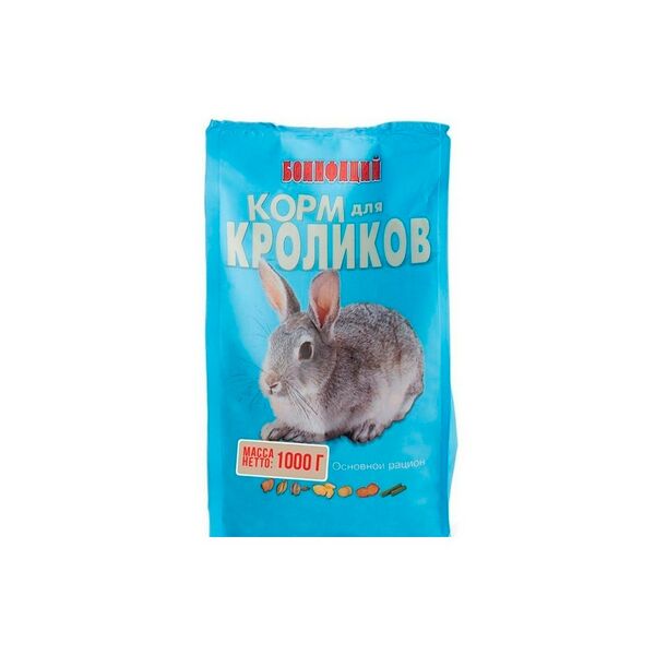 Корм д/кроликов Бонифаций основной рацион 1кг