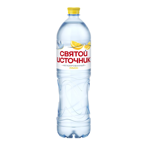 Вода питьевая Святой Источник Лимон негазированная 1.5 л