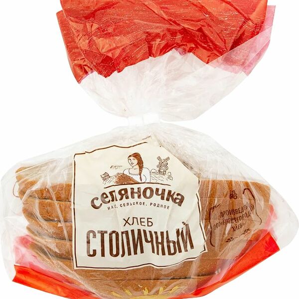 Хлеб Селяночка Столичный подовый нарезка 320 г