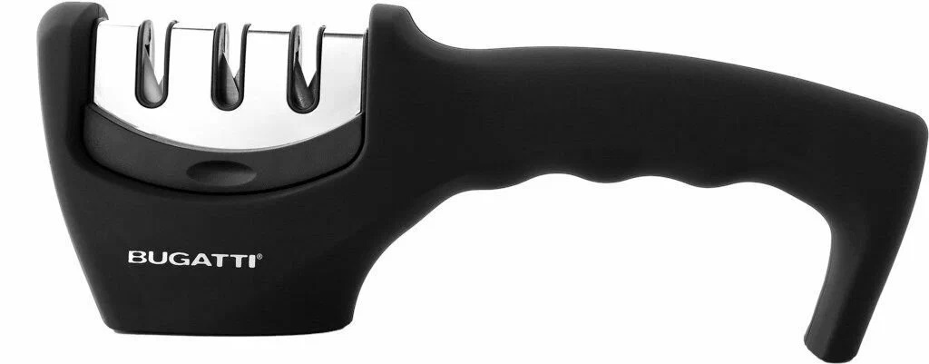 

Точилка для ножей Bugatti Brillante из металла и пластика 7.5 x 20.5 x 5 см