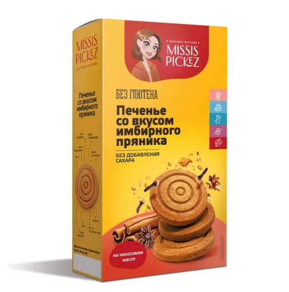 

Печенье Missis Pickez песочное Имбирный пряник 100 г