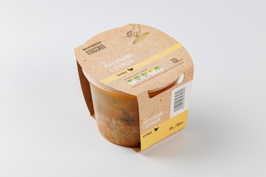 

Суп "Рассольник" с курицей 390г