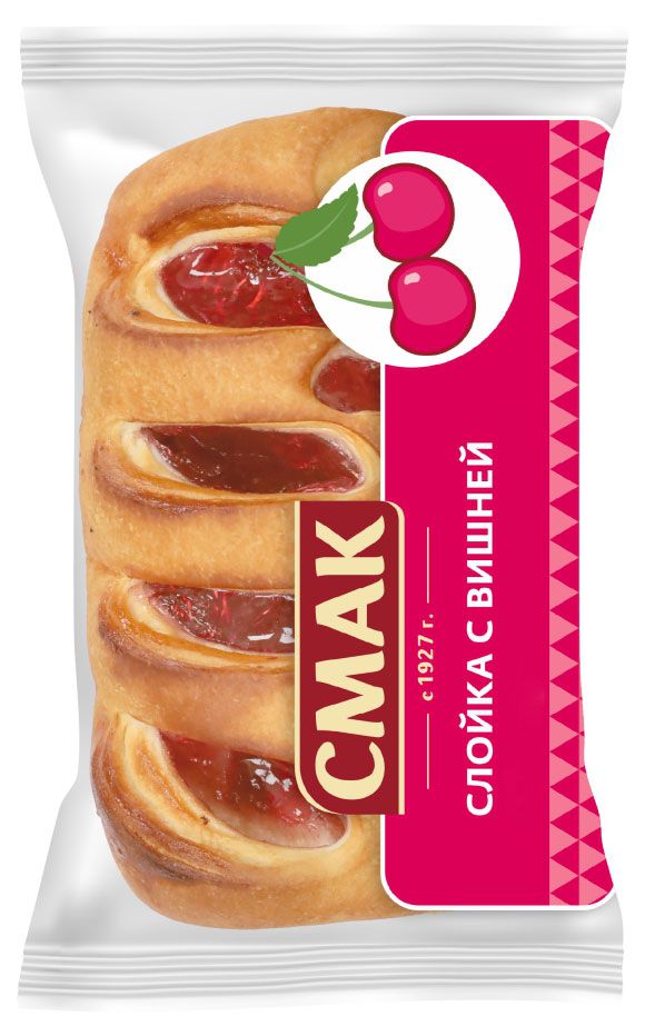 

Слойка Смак с вишневой начинкой 90 г