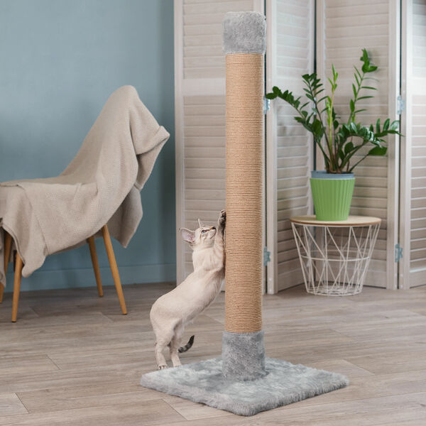 Когтеточка для кошек Домоседы Столбик 40x40x100 см