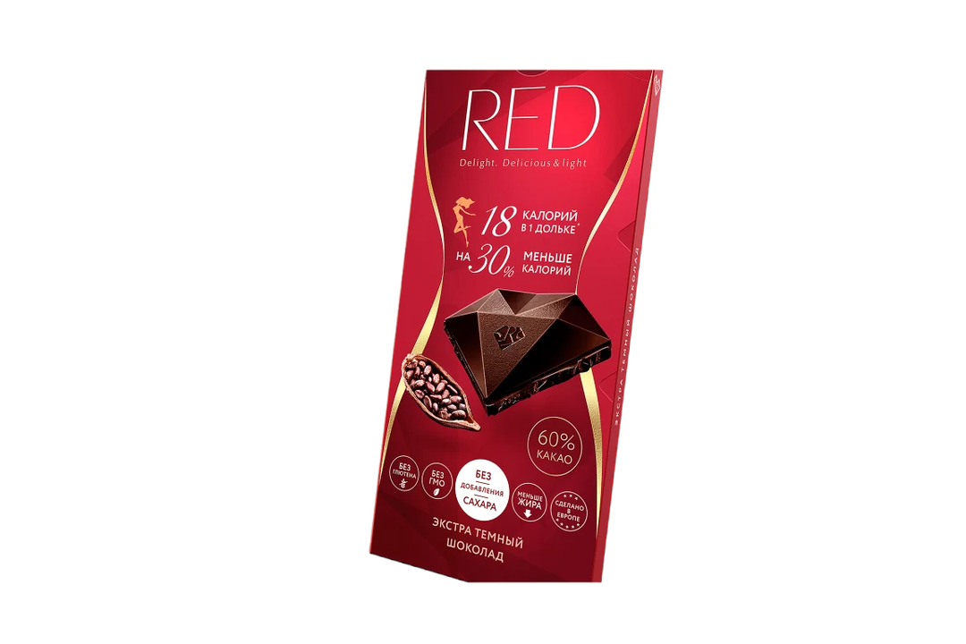 

Шоколад тёмный RED Экстра 85 г