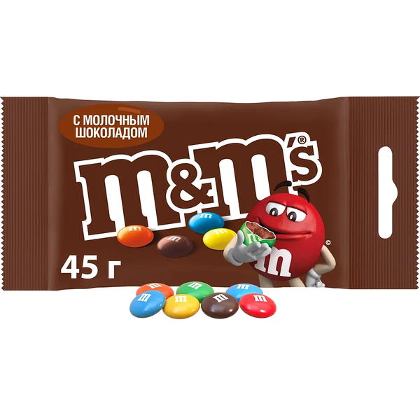 Конфеты M&M's драже c молочным шоколадом 45 г