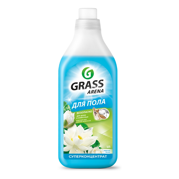 Средство для пола с полирующим эффектом Arena Grass Водная лилия 1 л