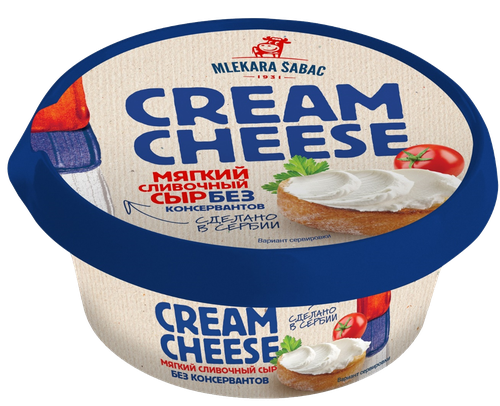 

Сыр мягкий Mlekara Sabac Cream Cheese 60% БЗМЖ 100 г