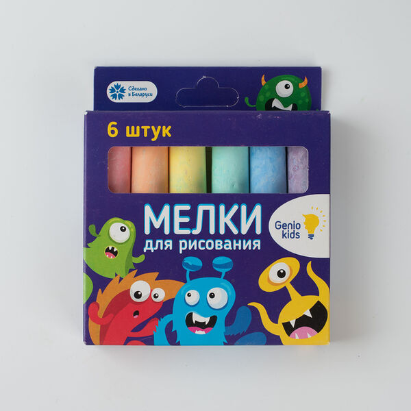 Мелки для рисования Genio Kids, 6 цветов