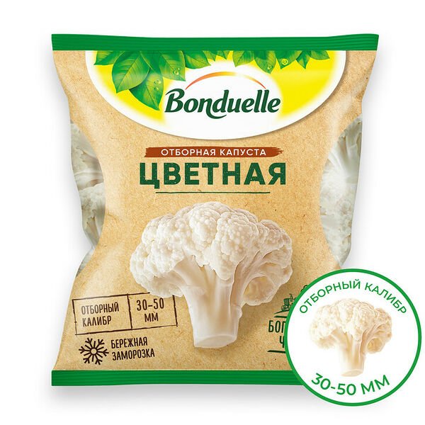 Цветная капуста Bonduelle замороженная, фермерская, 400 г