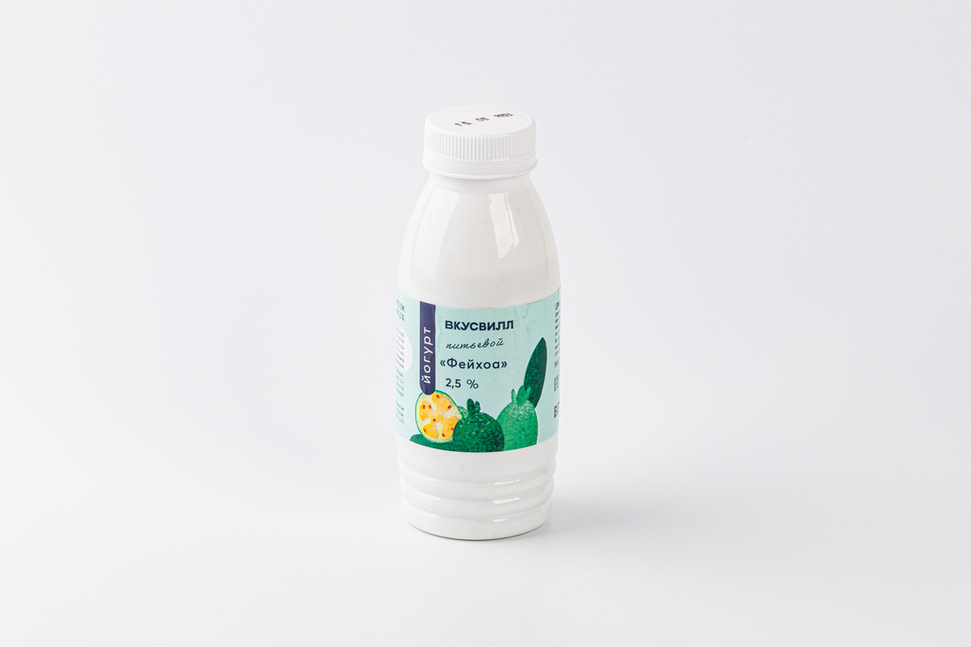 

Йогурт питьевой ВкусВилл Фейхоа 2,5%, 290 г