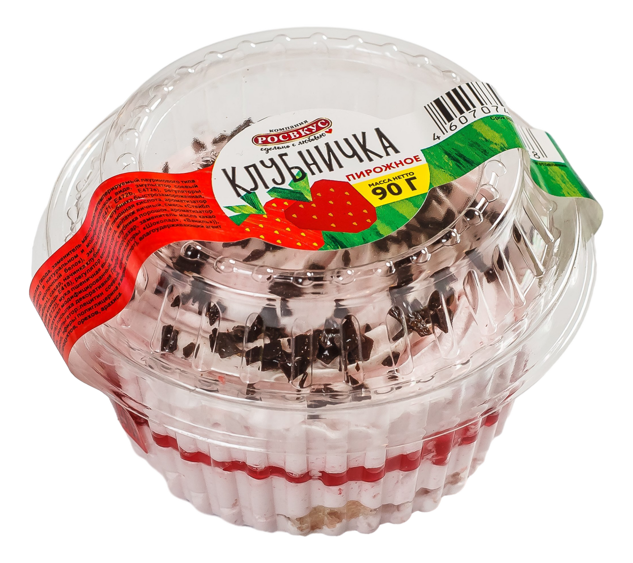 

Пирожное Росвкус Клубничка 90 г