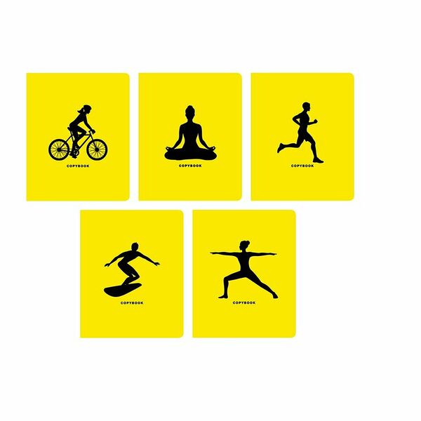 Тетрадь Listoff А5 клетка, 48 л, в ассортименте