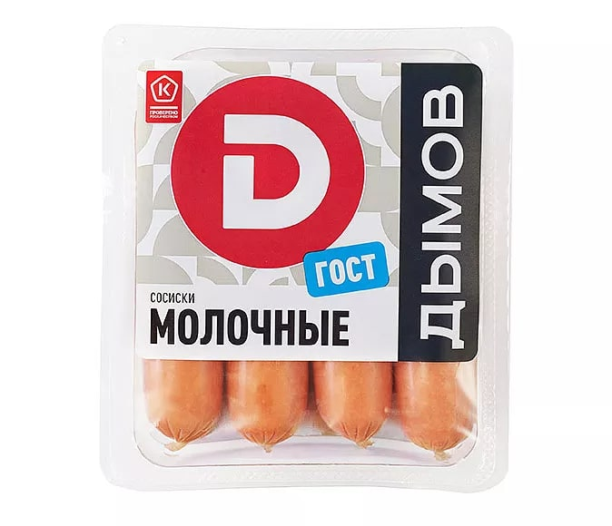 

Сосиски Дымов Молочные 290 г