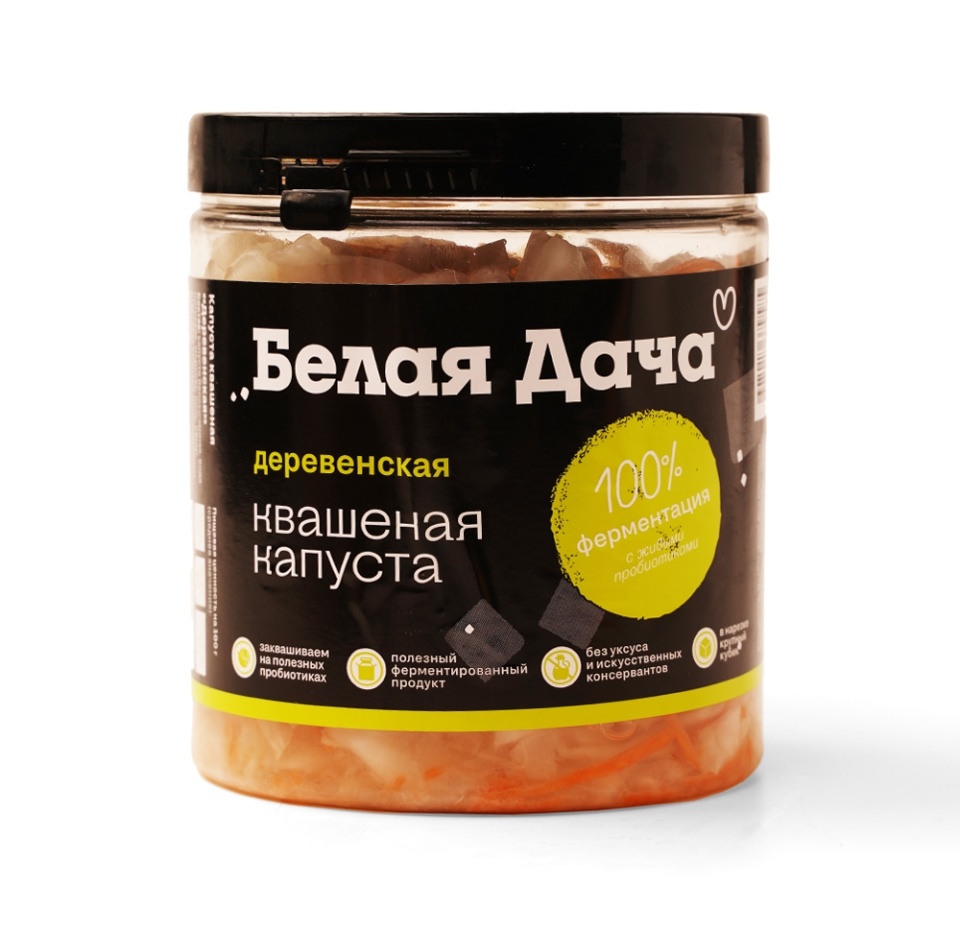 

Капуста Белая Дача квашеная Деревенская 450 г
