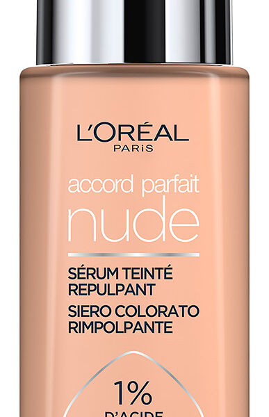 Тональная сыворотка для лица с гиалуроновой кислотой L'Oreal Accord Parfait Nude 3-4 Light Medium 30 мл