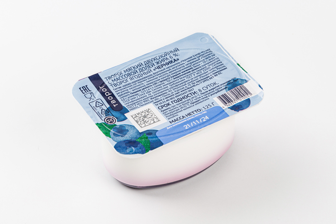 

Творог мягкий "Черника" 6%