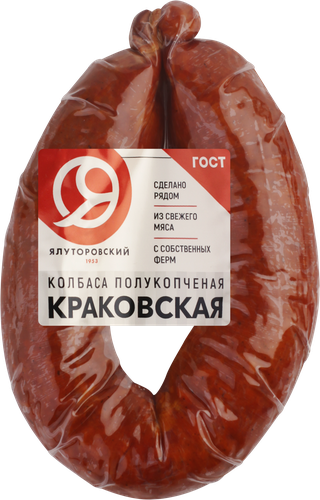 

Колбаса полукопченая ЯМК Краковская, категория Б, 400 г