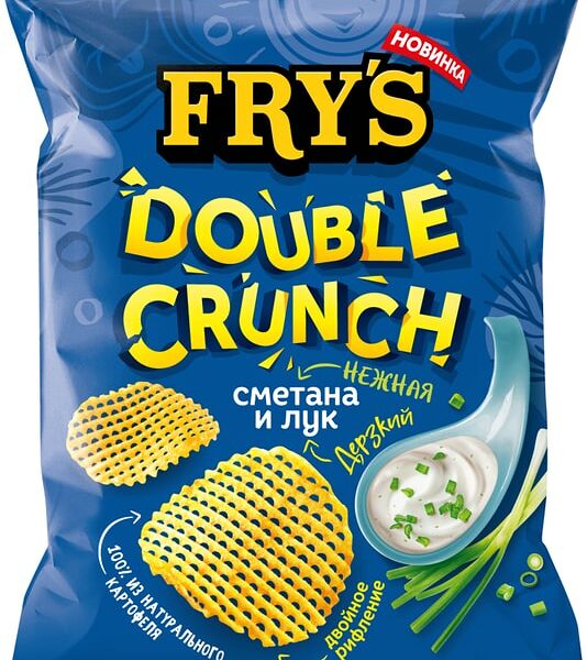 Чипсы Frys Нежная сметана и дерзкий лук 70г