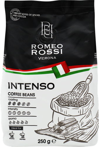 

Кофе зерновой Romeo Rossi Intenso натуральный жареный 250 г