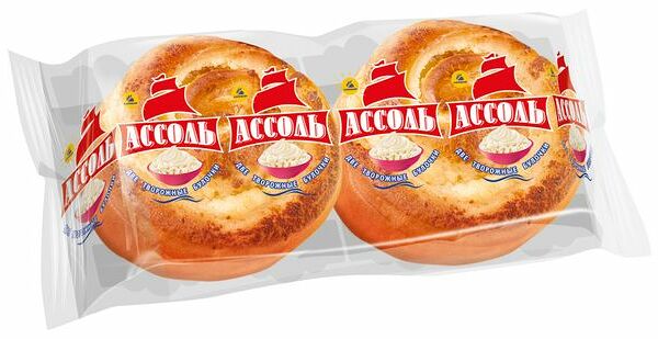 Булочка Ассоль творожная Каравай, 2х50 г