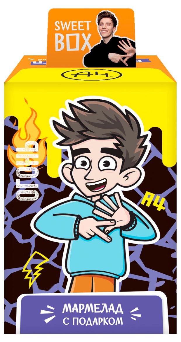 

Мармелад Sweet Box Влад А4 фруктовый жевательный с подарком в ассортименте 10 г