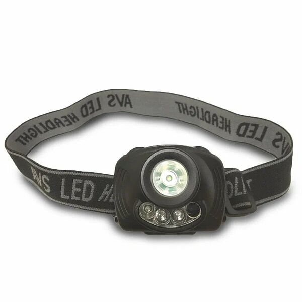 Налобный фонарь AVS Light HL-1S, 3 режима, черный, 120Lumen, 9ч