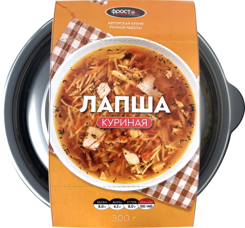 

Лапша Фросток куриная замороженная 300 г