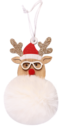 

Украшение елочное Homeclub Пушистый олень Арт. CJ-24S352ABC 11 см