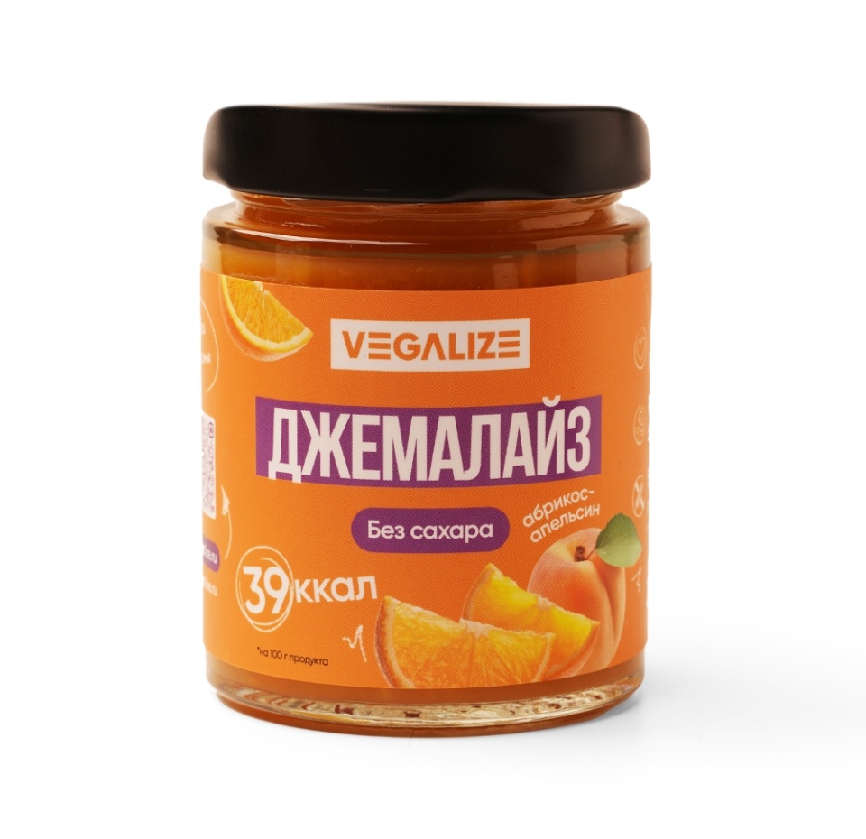 

Десерт Vegalize из абрикоса и апельсина (без сахара) 240 г, Россия