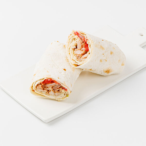 Шаурма с курицей и печеным картофелем