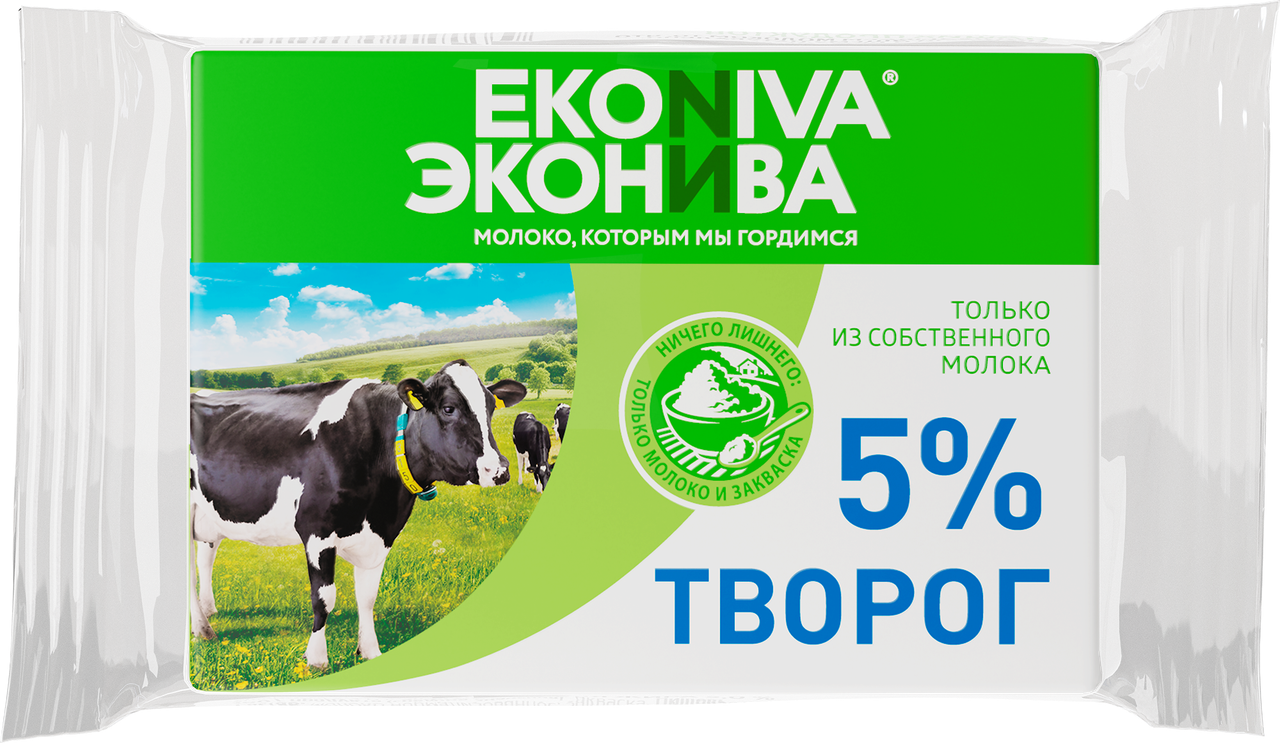 

Творог ЭкоНива 5% мягкий 180 г