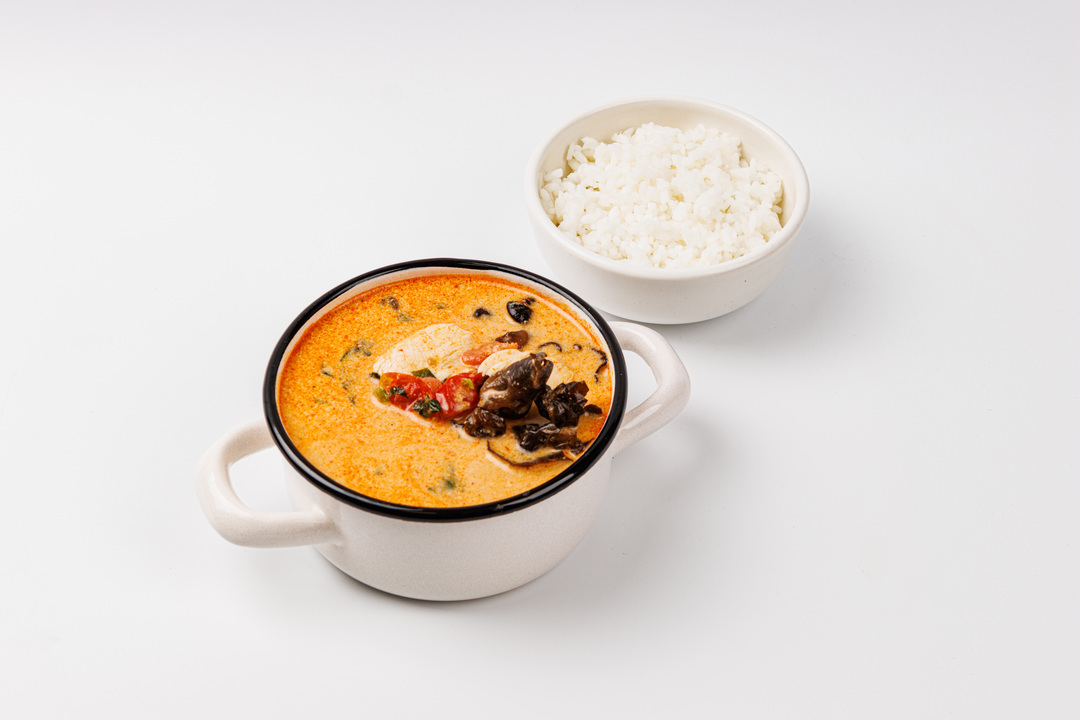 

Суп Том-кха ВкусВилл с куриной грудкой замороженный 1 кг