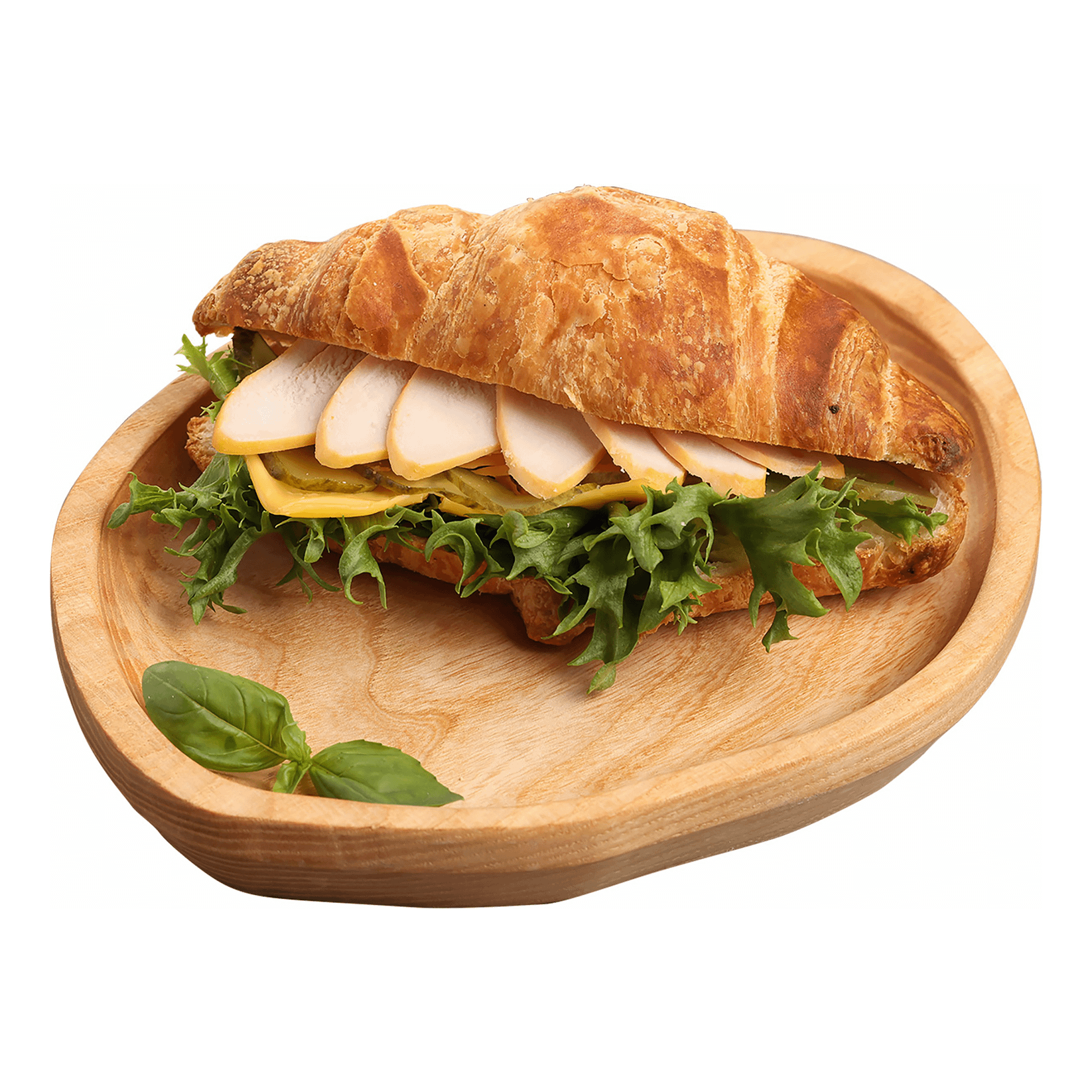 

Круассан с копченой грудкой и соусом макси-бургер 170 г