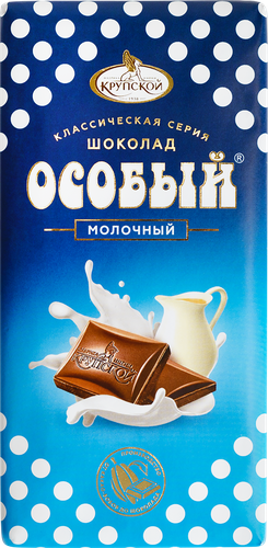

Шоколад молочный Кондитерская Фабрика имени Крупской Особый 85 г
