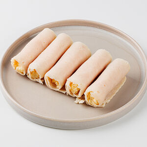 Рулетики из куриной ветчины с сыром 150 г