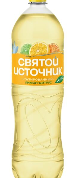 Напиток Святой Источник Вода + Сок Лимон-Цитрус 1.5л