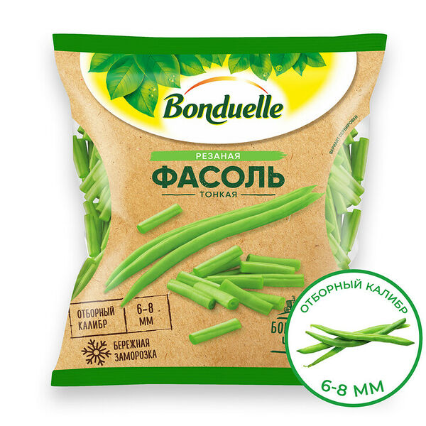 Фасоль замороженная Bonduelle фермерская, тонкая, 400 г