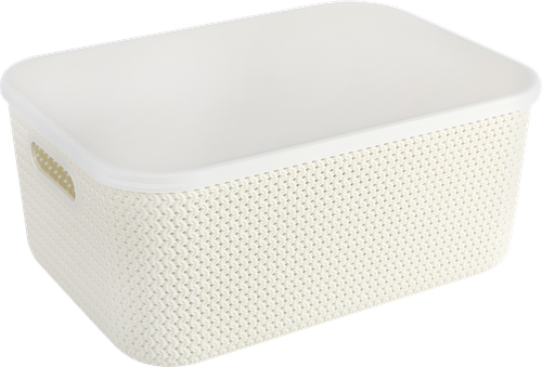 

Корзина для хранения Homeclub Knit 36.5 х 26 х 16 см с крышкой арт. BA801