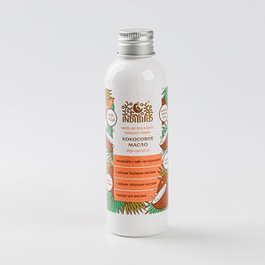 Масло кокосовое Indibird холодный отжим для тела и волос 