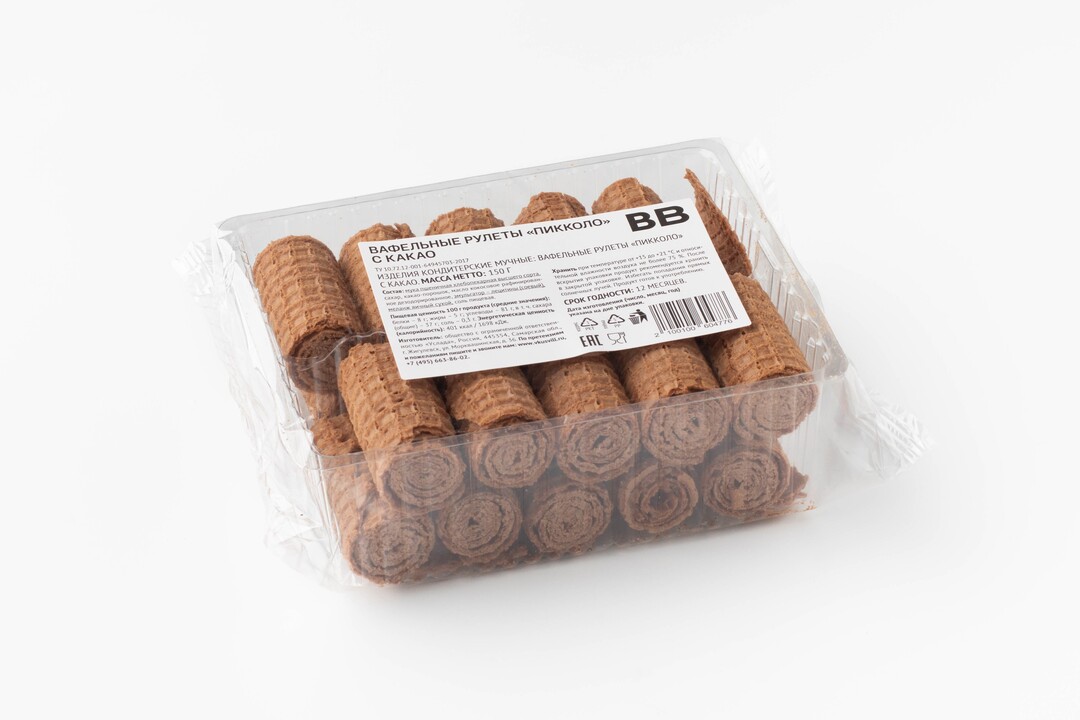

Вафельные рулеты "Пикколо" с какао