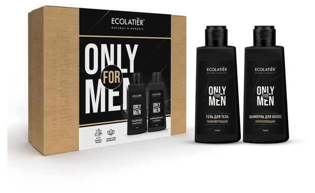 

Набор подарочный Ecolatier Only For Men Гель для душа 150 мл + Шампунь 150 мл